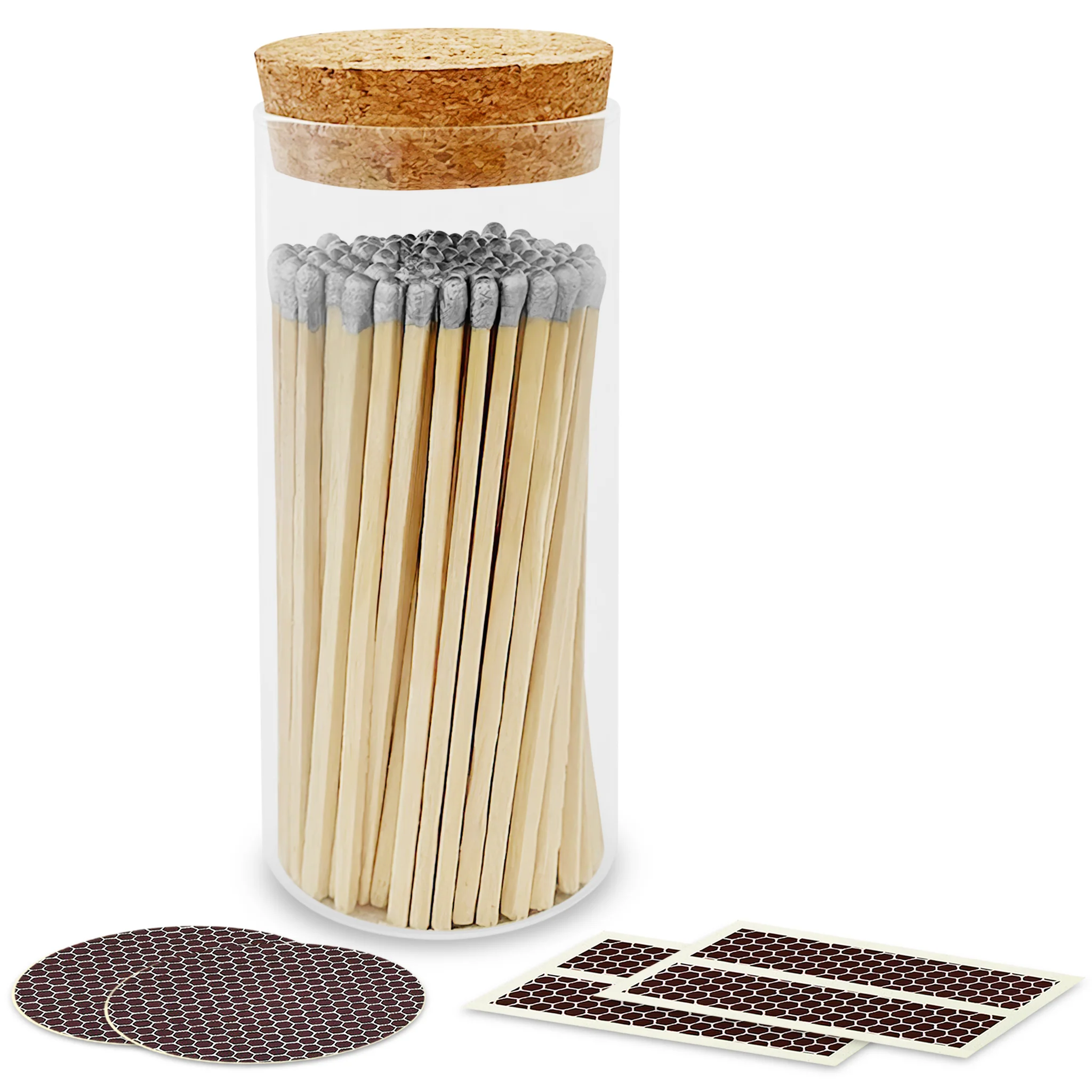 4" Matches in a Large Cork Top Jar - Image 25