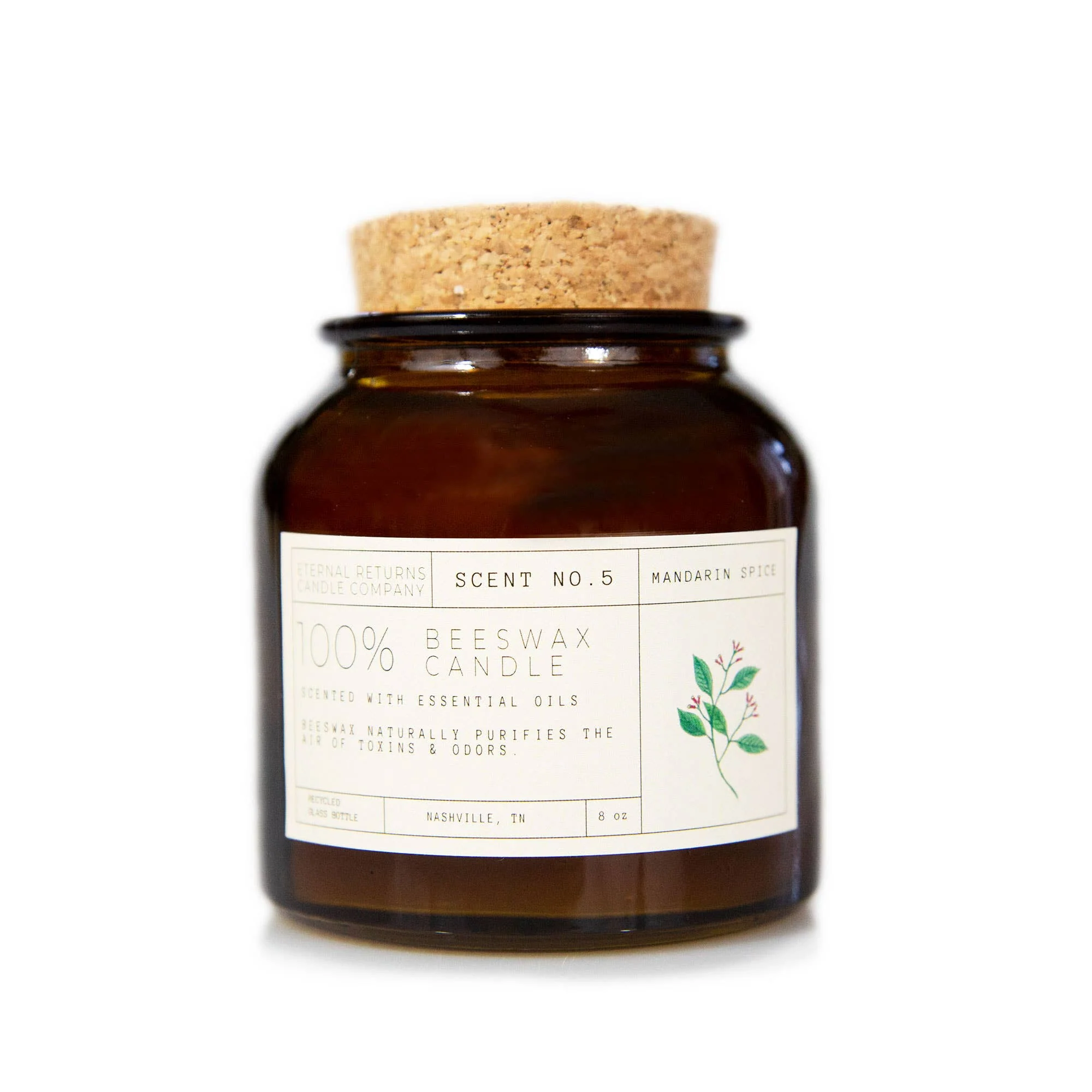 Beeswax Candle: Mandarin Spice - Image 2