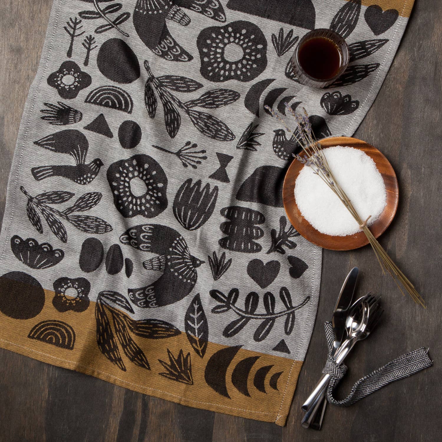 Myth Woven Cotton Jacquard Dishtowel - Image 3