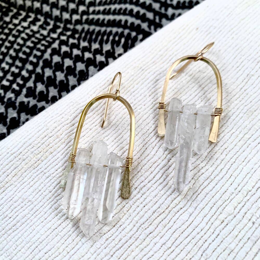 Handmade Fallen Crystal Earrings - Image 6