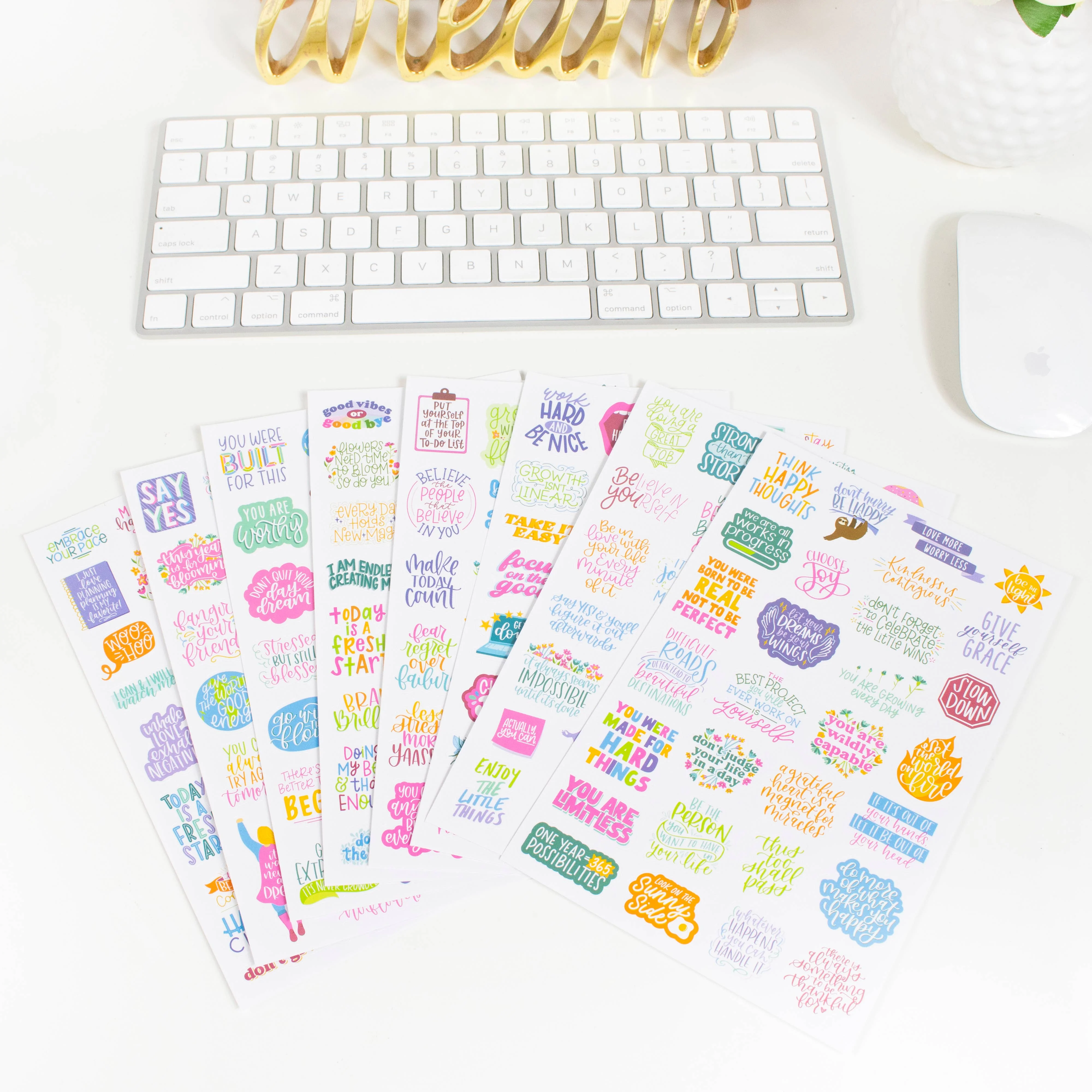 Planner Sticker Pack, Inspirational Quotes - Image 10