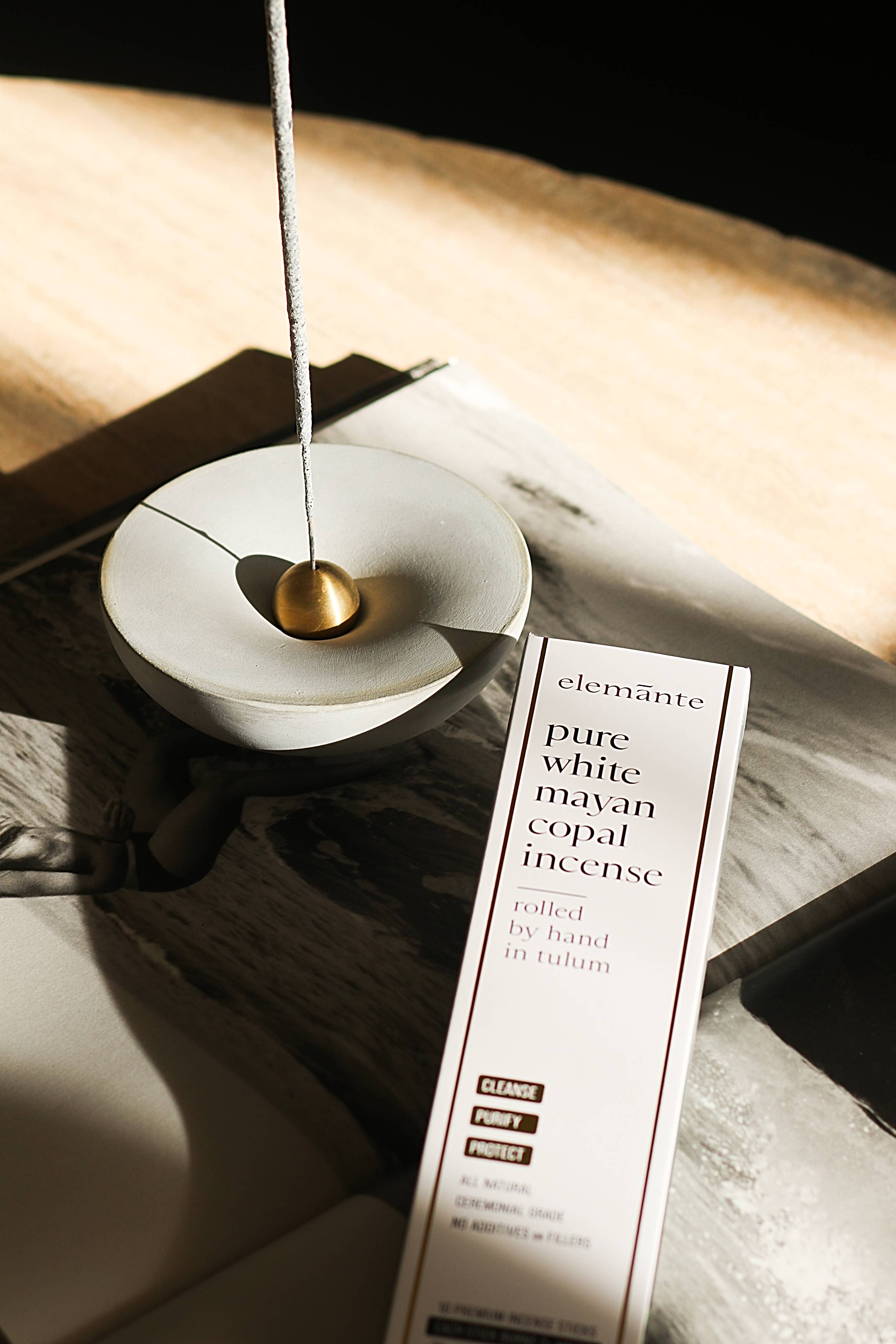 Pure White Copal Incense | Hand-Rolled in Tulum – 20h+ Burn - Image 2