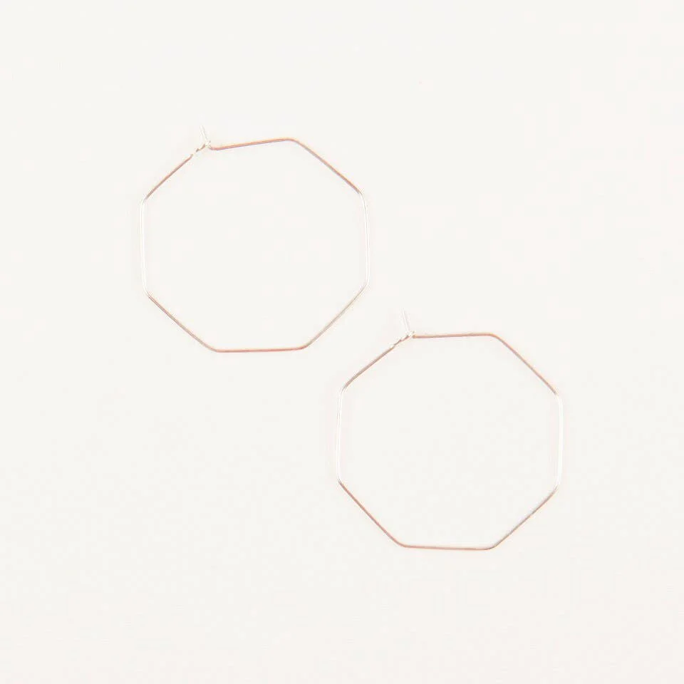 Small Hex Hoops - Image 3